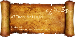 Ékes Szilvia névjegykártya